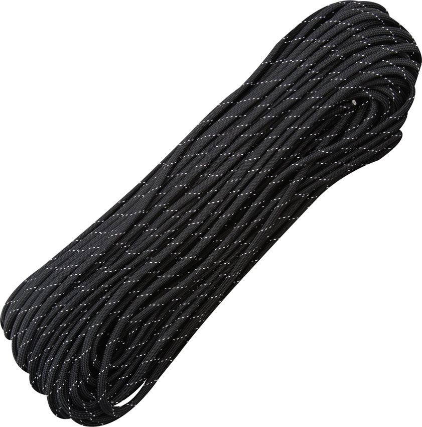 Paracord 550 Black/White 100ft (30,5m)