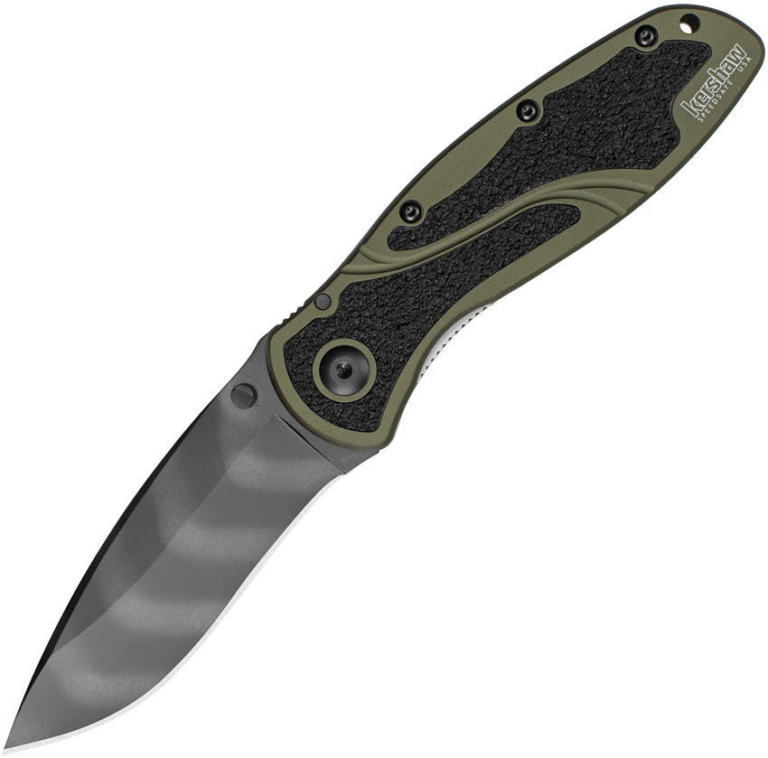 KERSHAW Blur Olive Drab/Tiger Striped
