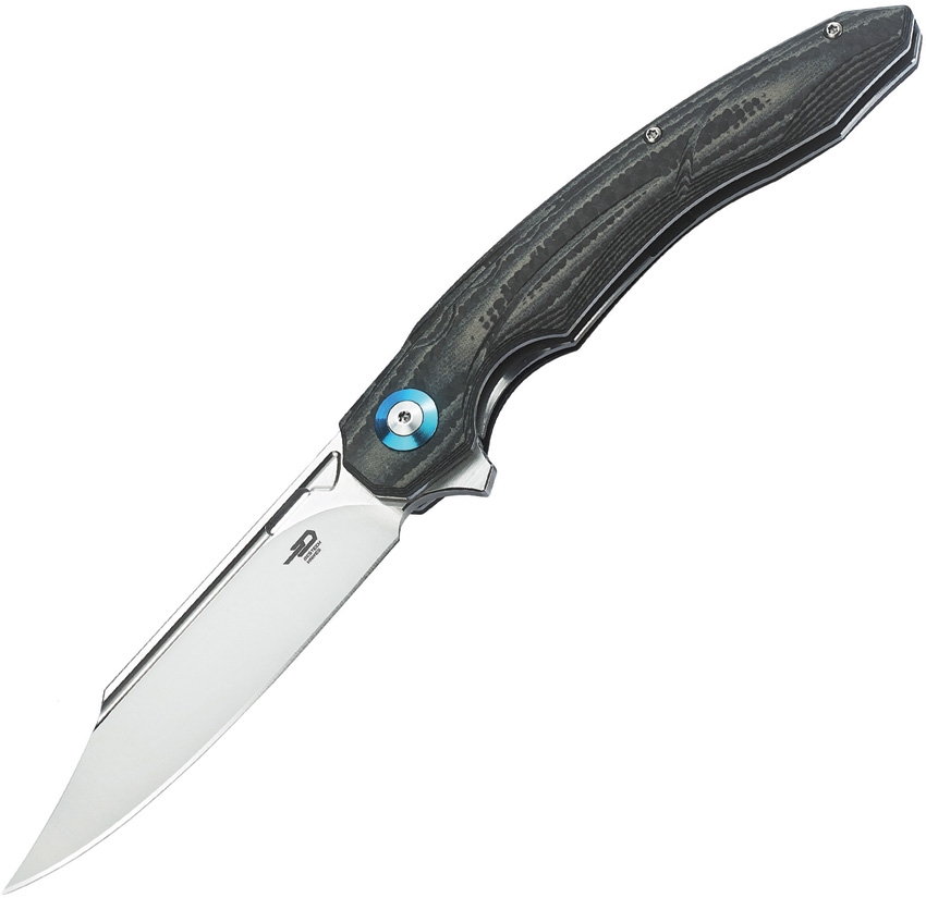 BESTECH KNIVES Fanga CF/Beige G-10