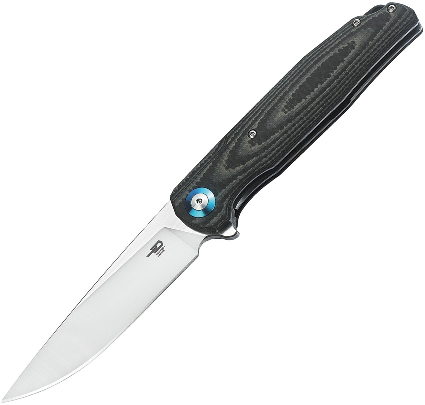 BESTECH KNIVES Ascot CF,Beige G-10/Satin