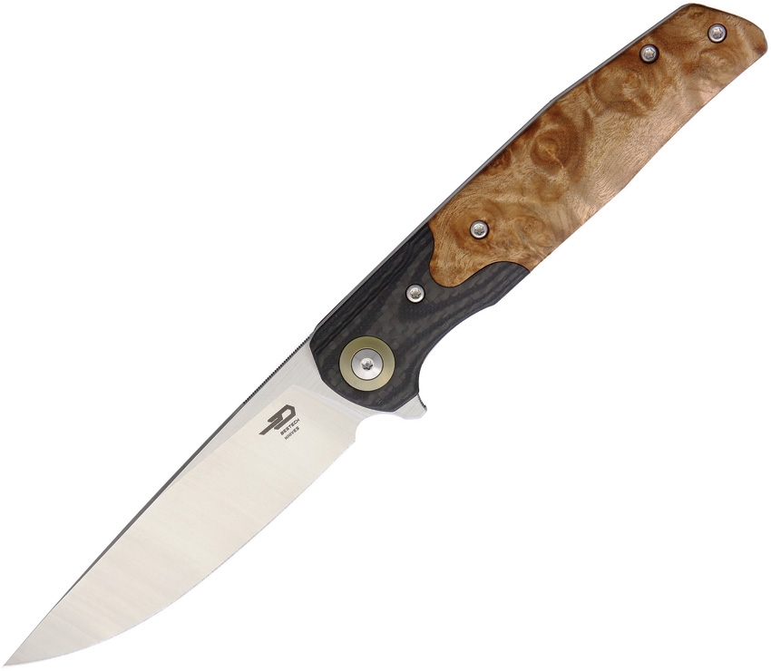BESTECH KNIVES Ascot Wood,G-10/Satin