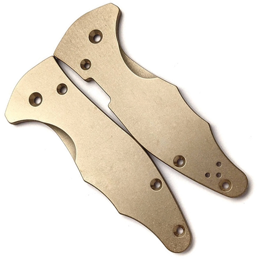 FLYTANIUM Spyderco Yojimbo 2 Scales Brass