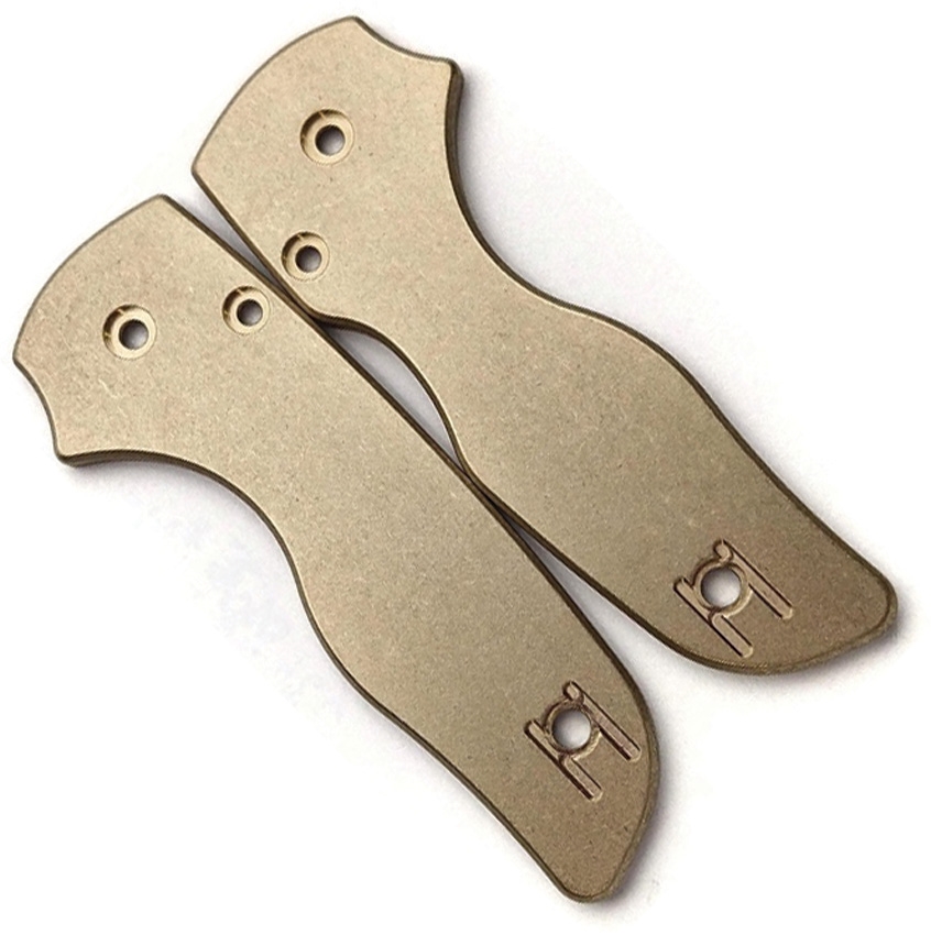 FLYTANIUM Spyderco Lil Native Scales Brass