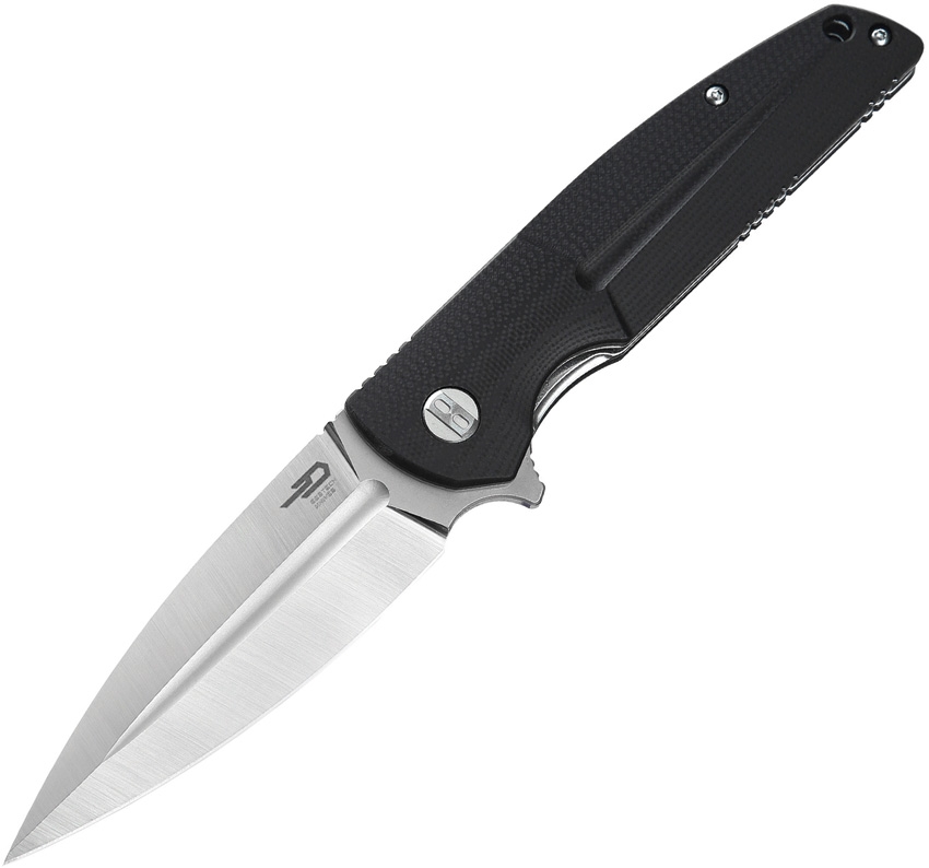 BESTECH KNIVES Fin Black/Satin