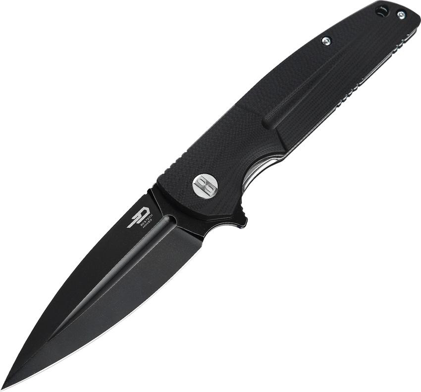 BESTECH KNIVES Fin Black/BW