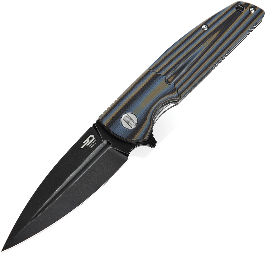 BESTECH KNIVES Fin Blue Multicolor/BW