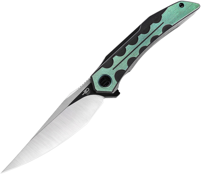 BESTECH KNIVES Samari Green/TwoTone
