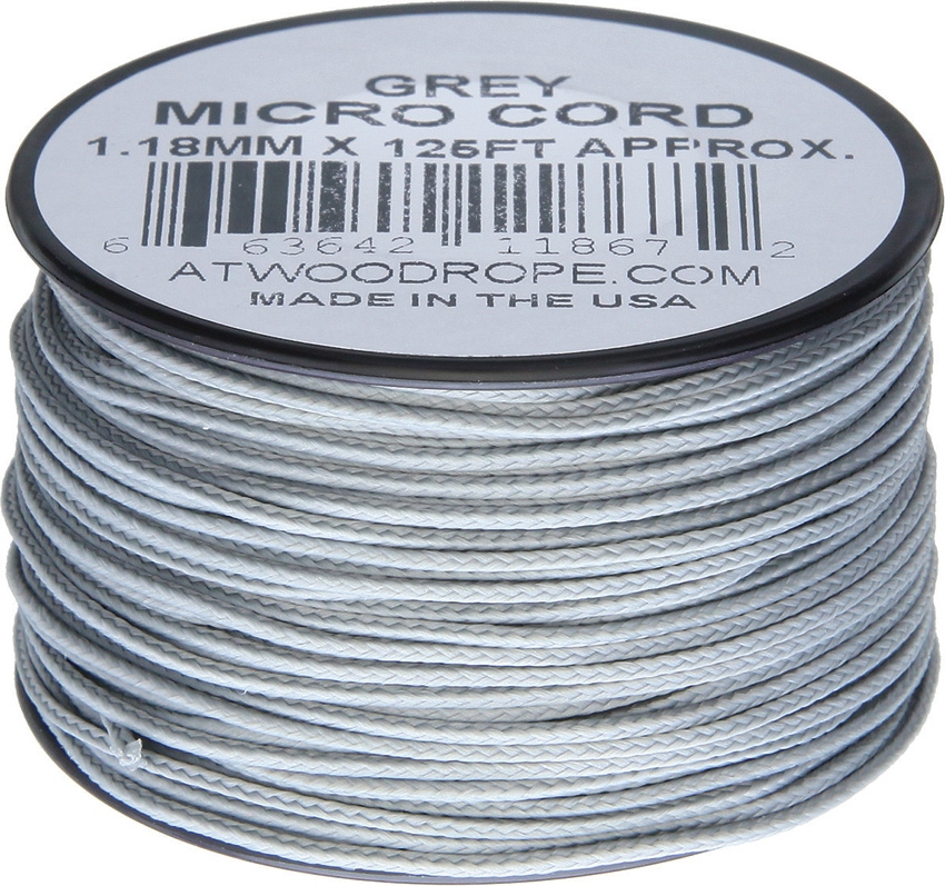Microcord Grey 125ft (38,1m)