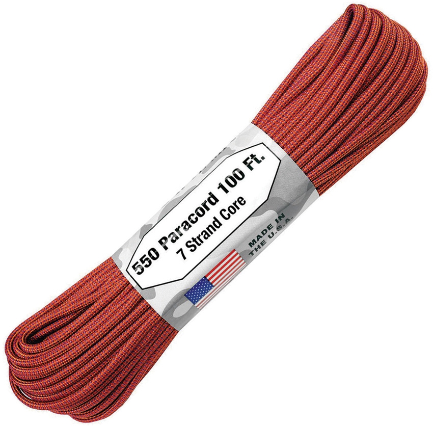 Paracord Color-Changing Molten Orange 100ft (30,5m)