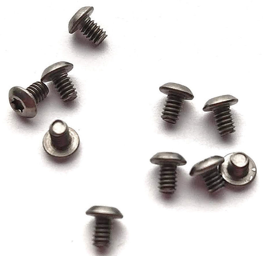 FLYTANIUM Set of 12 Titanium Body Screws for Benchmade Bugout Silver