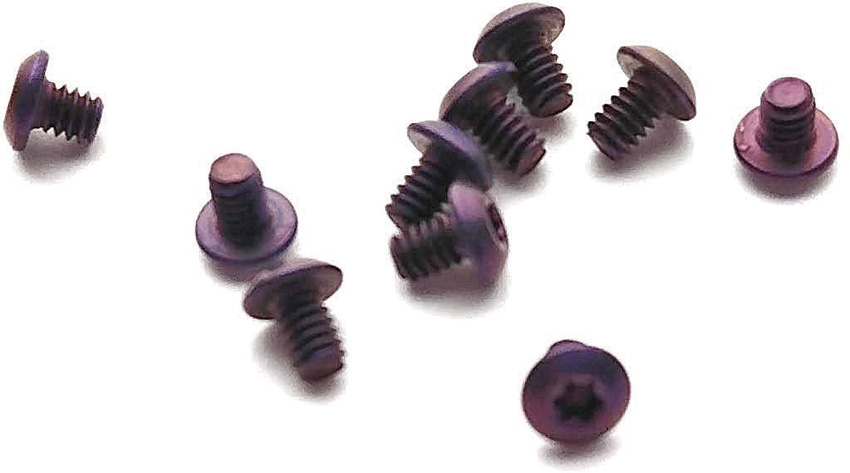 FLYTANIUM Set of 12 Titanium Body Screws for Benchmade Bugout Purple