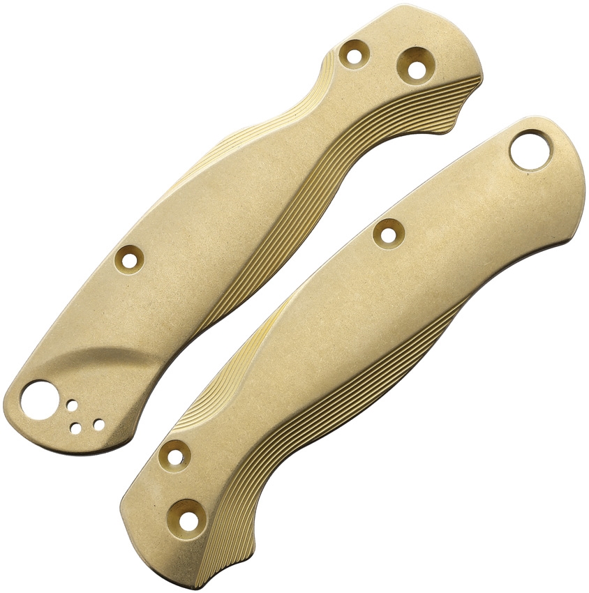 FLYTANIUM Spyderco Lotus Paramilitary 2 Scales Brass