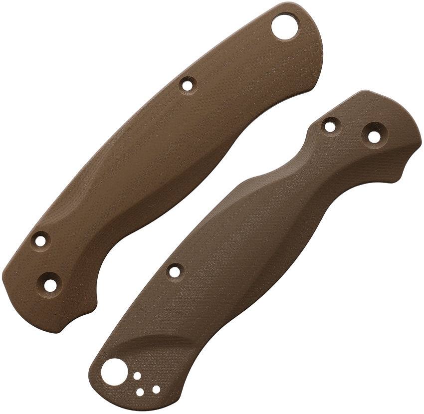FLYTANIUM Spyderco Lotus Paramilitary 2 Scales G-10 Earth Brown