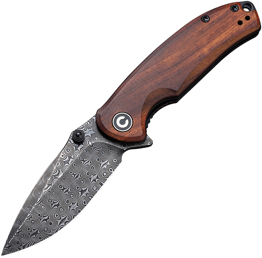CIVIVI Pintail Damascus Wood