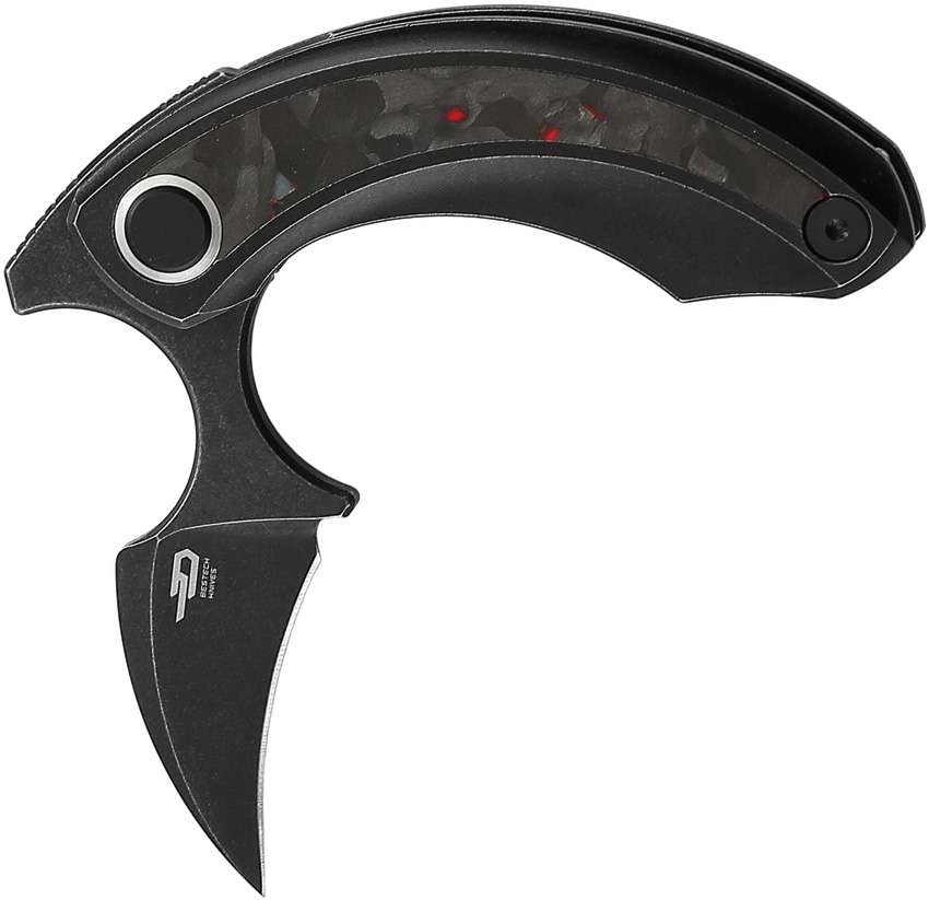 BESTECH KNIVES Strelit Black/Red CF