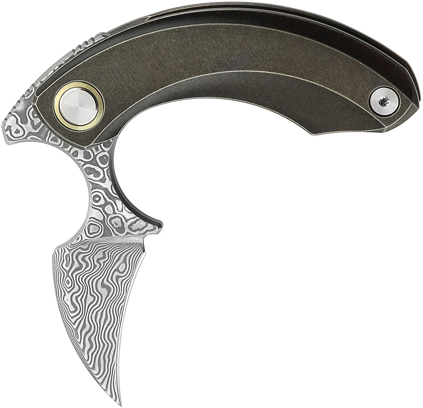 BESTECH KNIVES Strelit Damascus/Bronze