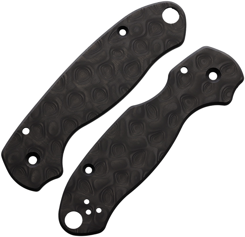 FLYTANIUM Spyderco Para 3 Scales CF Raindrop