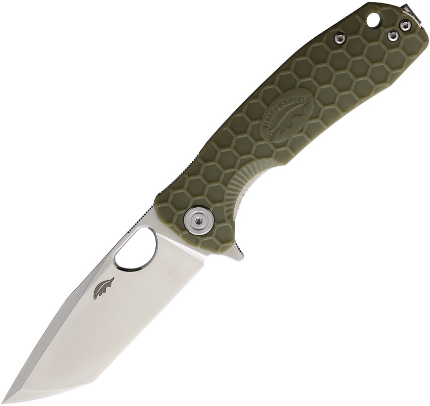 HONEY BADGER Tanto Flipper Medium 8Cr13MoV Green