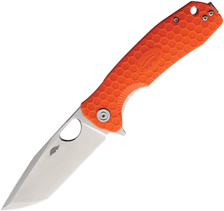 HONEY BADGER Tanto Flipper Large 8Cr13MoV Orange