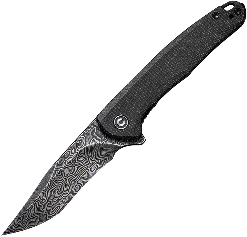 CIVIVI Mini Sandbar Damascus/Black Micarta
