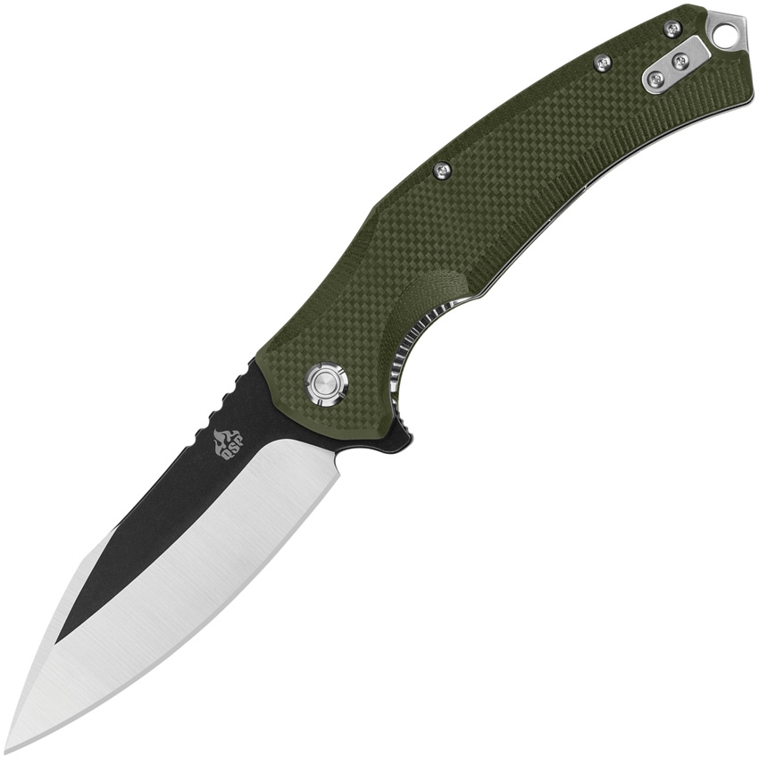 QSP Snipe Green G-10/TwoTone