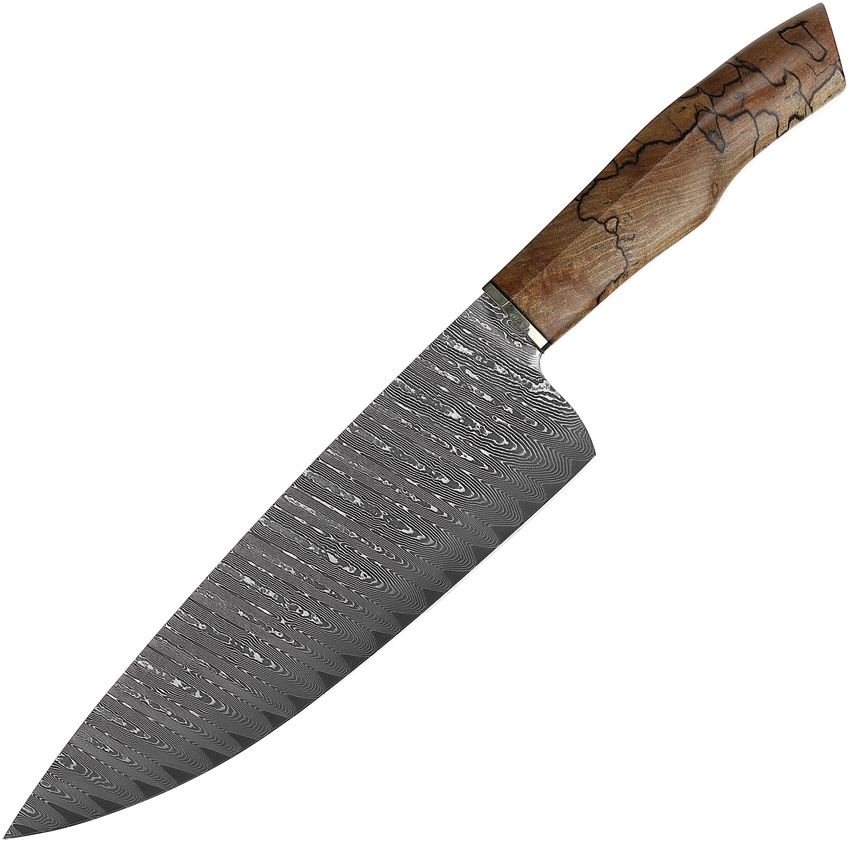 Xin Cutlery XC130 Chef's Knife 8" Spalted Maple (Damascus)
