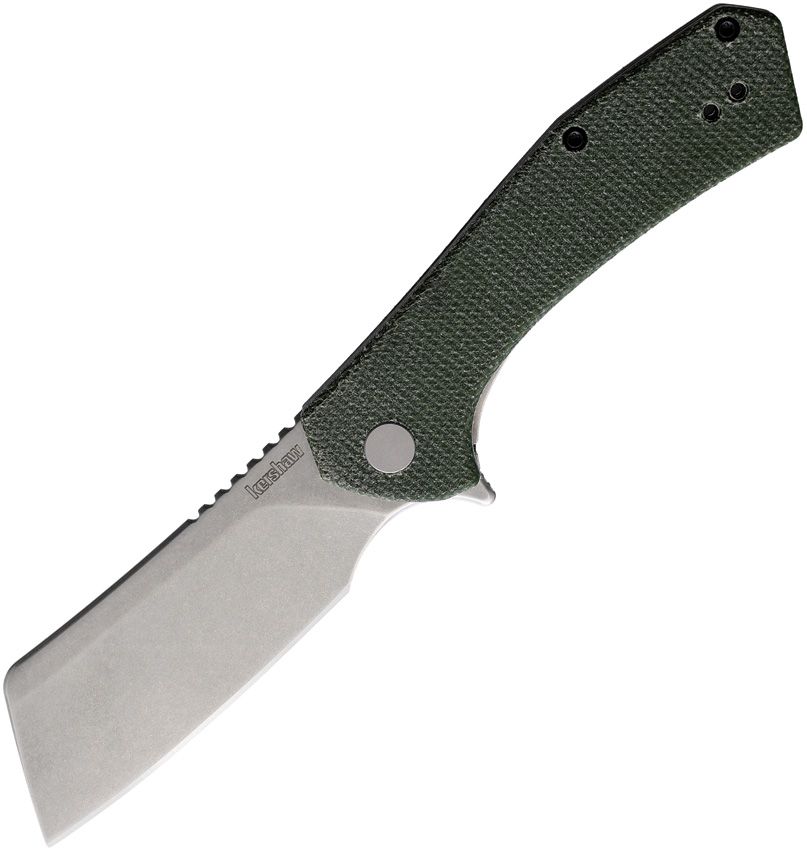 KERSHAW Static Green Micarta/SW D2