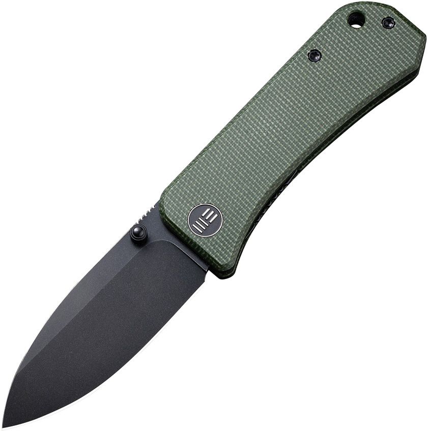 WE KNIFE 2004J Banter BW/Green Micarta