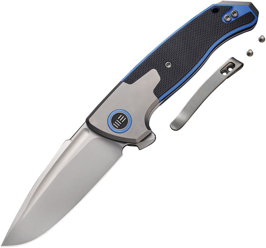 WE KNIFE 20078B-2 Press Check DropPoint Bead Blast/Gray