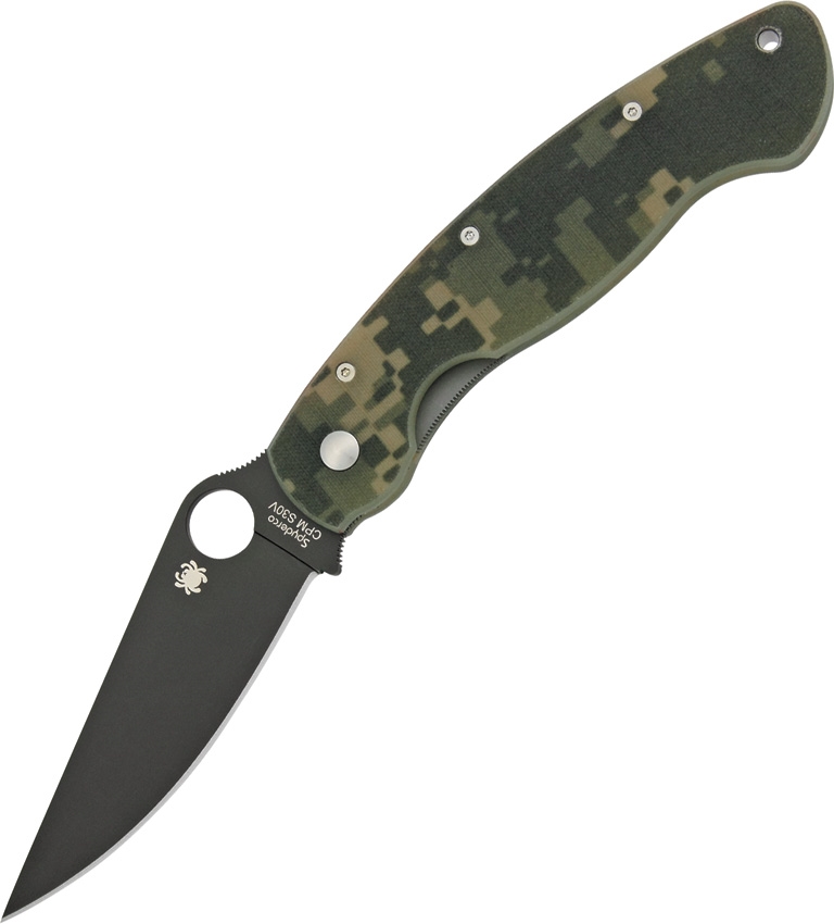 SPYDERCO Military G-10 Black/Camo