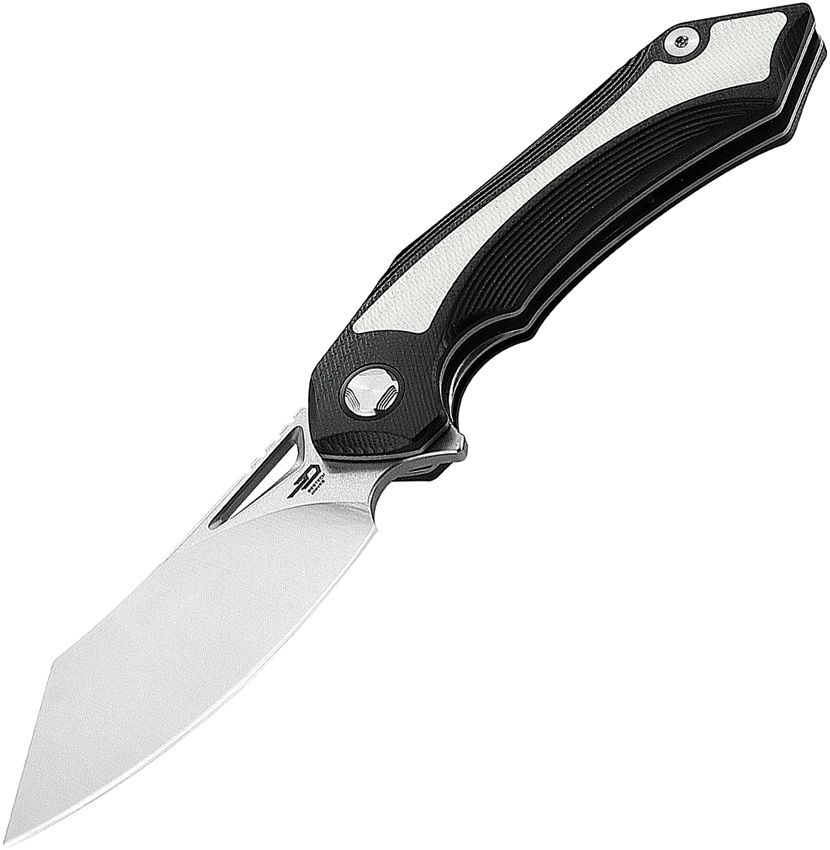 BESTECH KNIVES Kasta Linerlock Satin/White