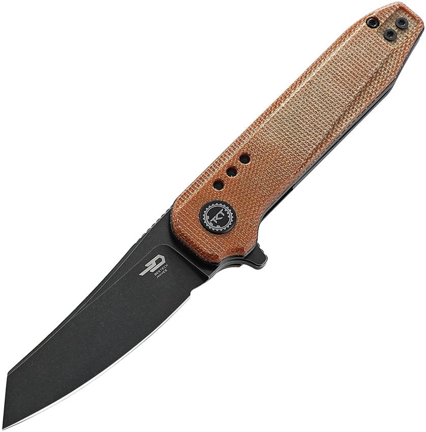 BESTECH KNIVES Syntax Tanto BW/Natural Micarta