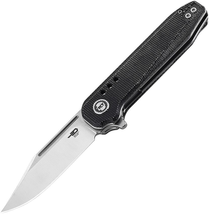 BESTECH KNIVES Syntax ClipPoint Satin/Black Micarta
