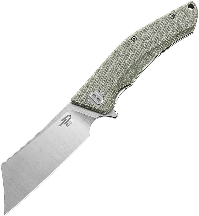 BESTECH KNIVES Cubis Satin/Beige Micarta