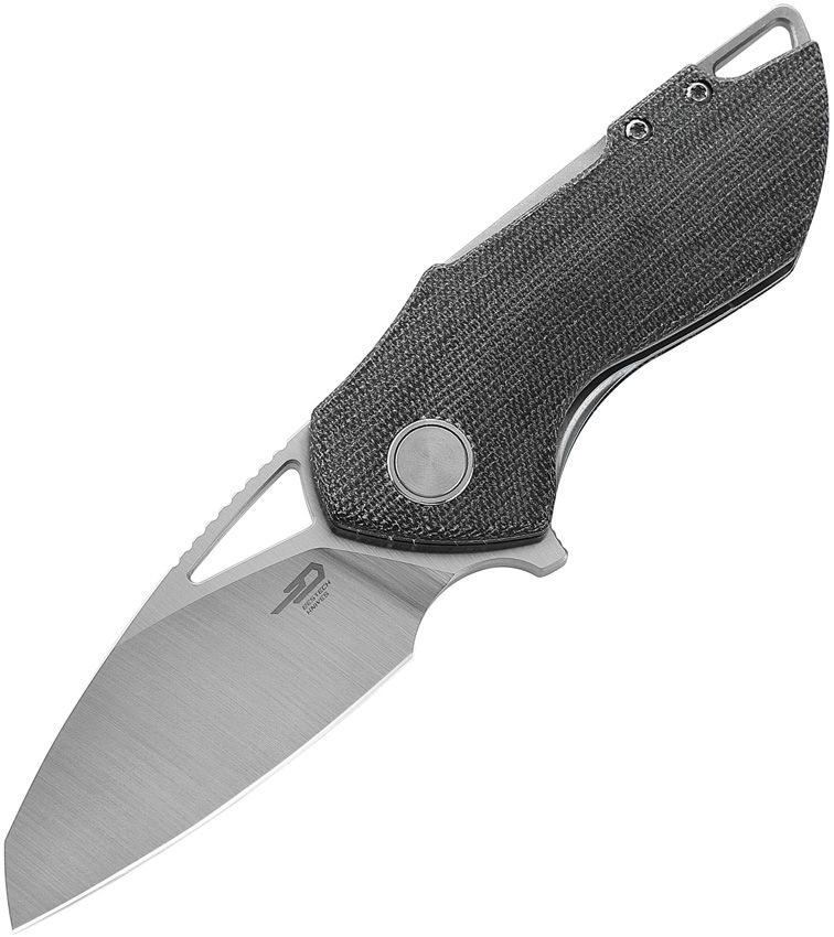 BESTECH KNIVES Riverstone Satin/Black Micarta 