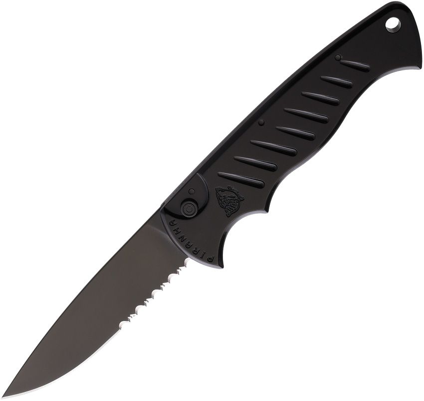 PIRANHA P-1 Pocket Black/BLK Serrated