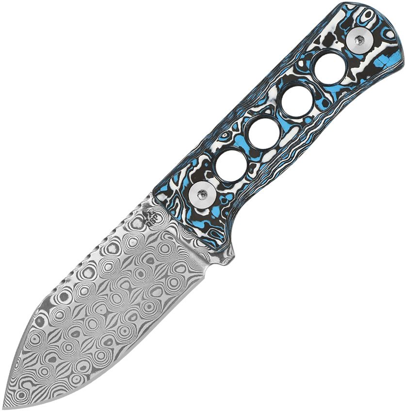 QSP Canary Blue and White CF/Damascus