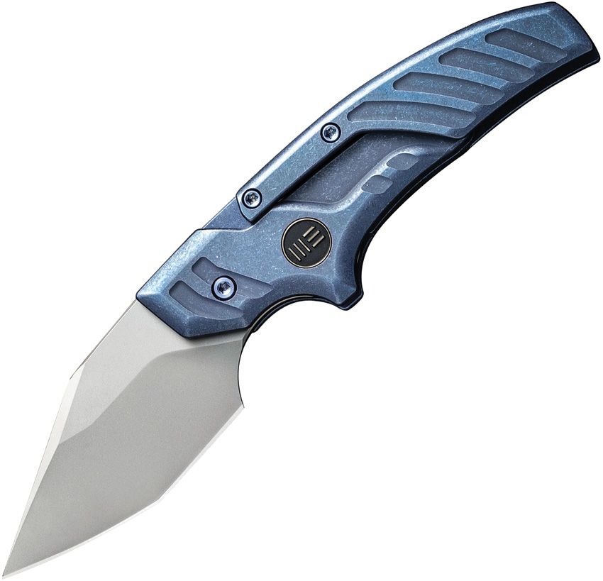 WE KNIFE 21036B3 Typhoeus Folding Push Dagger Blue Ti/SW