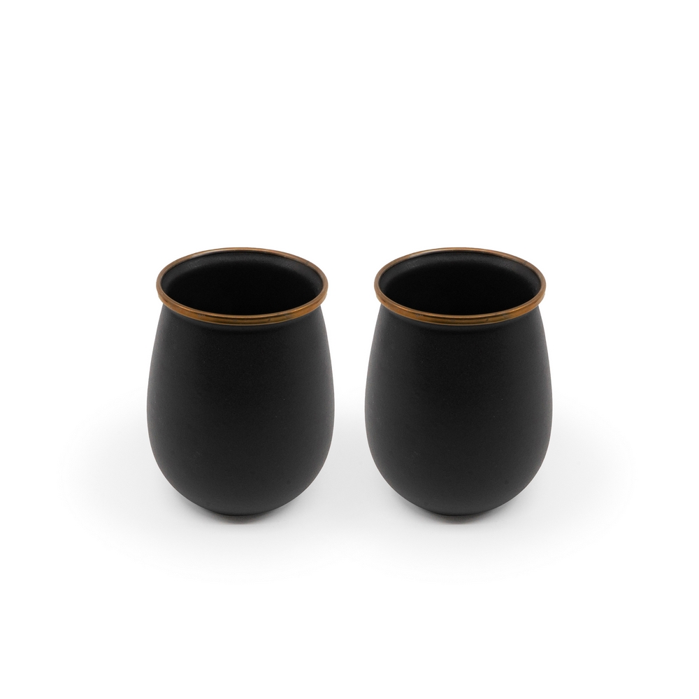 BAREBONES LIVING Enamel Tumbler Set 2ks. Charcoal