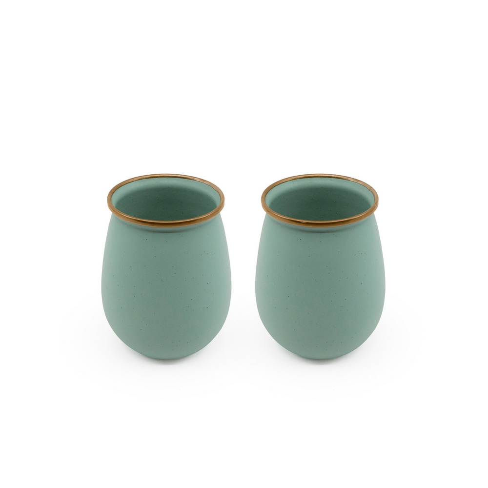BAREBONES LIVING Enamel Tumbler Set 2ks. Mint