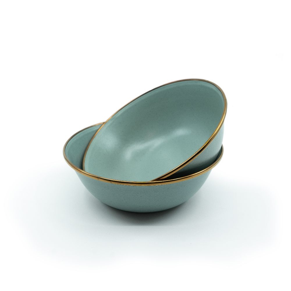 BAREBONES LIVING Enamel Bowl Set 2ks. Mint