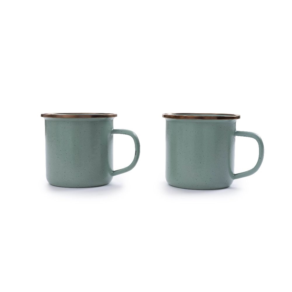 BAREBONES LIVING Enamel Cup Set 2ks. Mint
