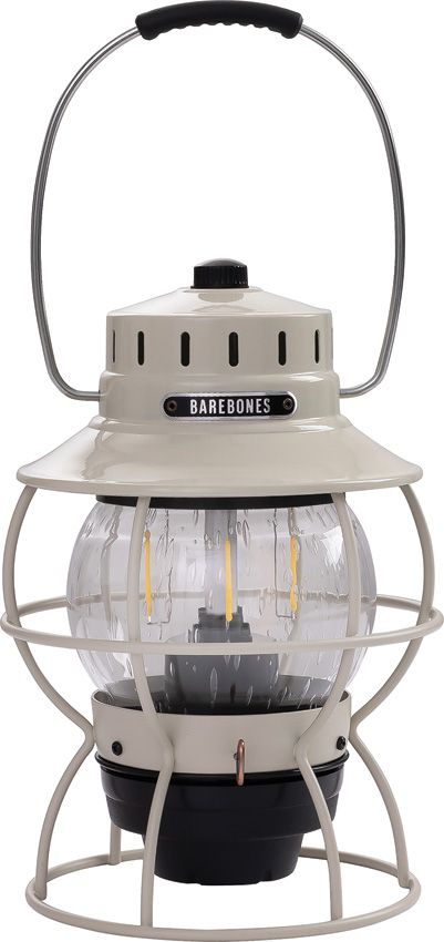 BAREBONES LIVING Railroad Lantern Vintage White