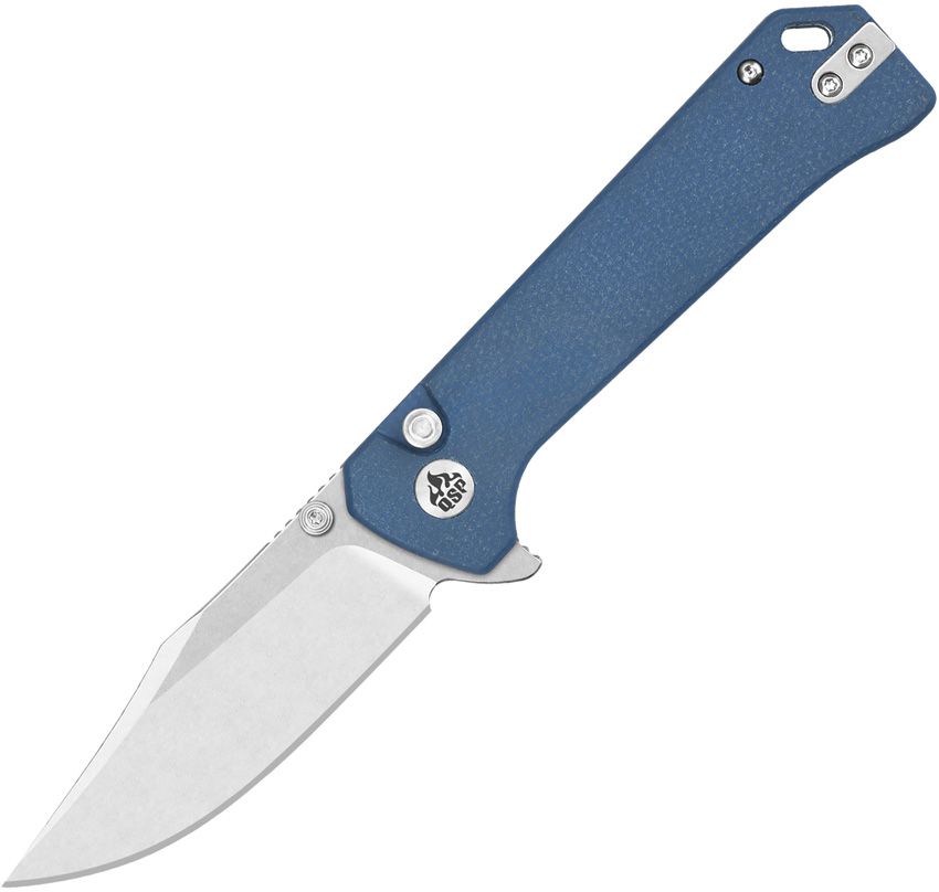 QSP Grebe ClipPoint Blue Micarta/SW