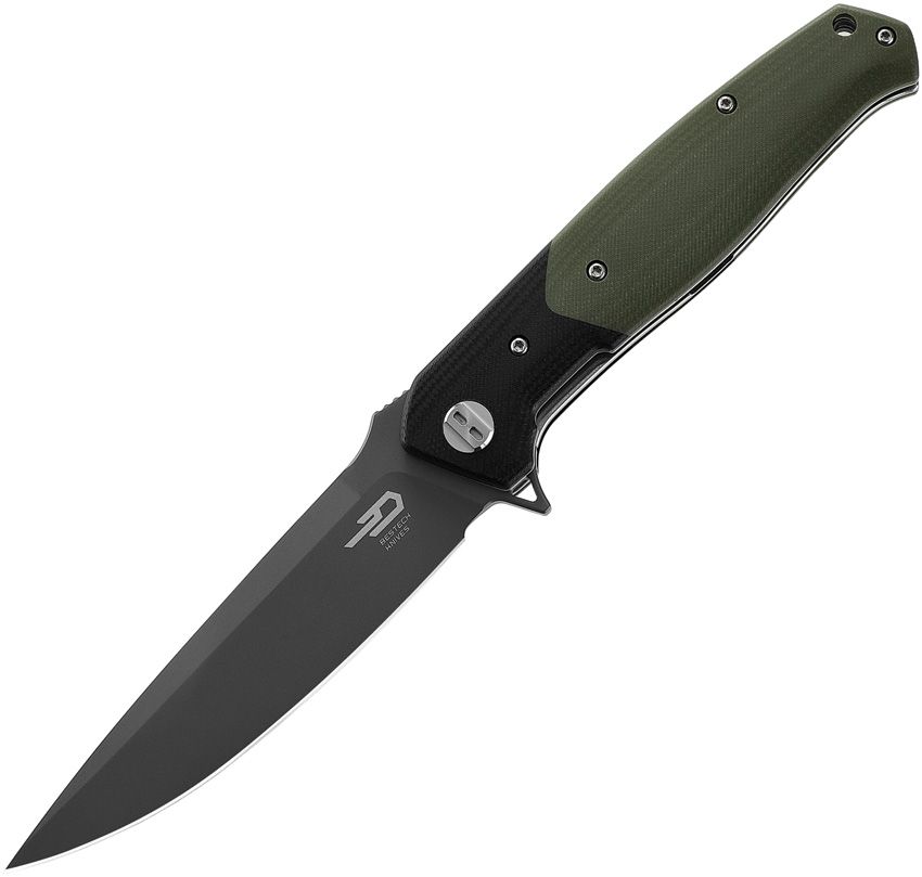 BESTECH KNIVES Swordfish Gray Ti/Green