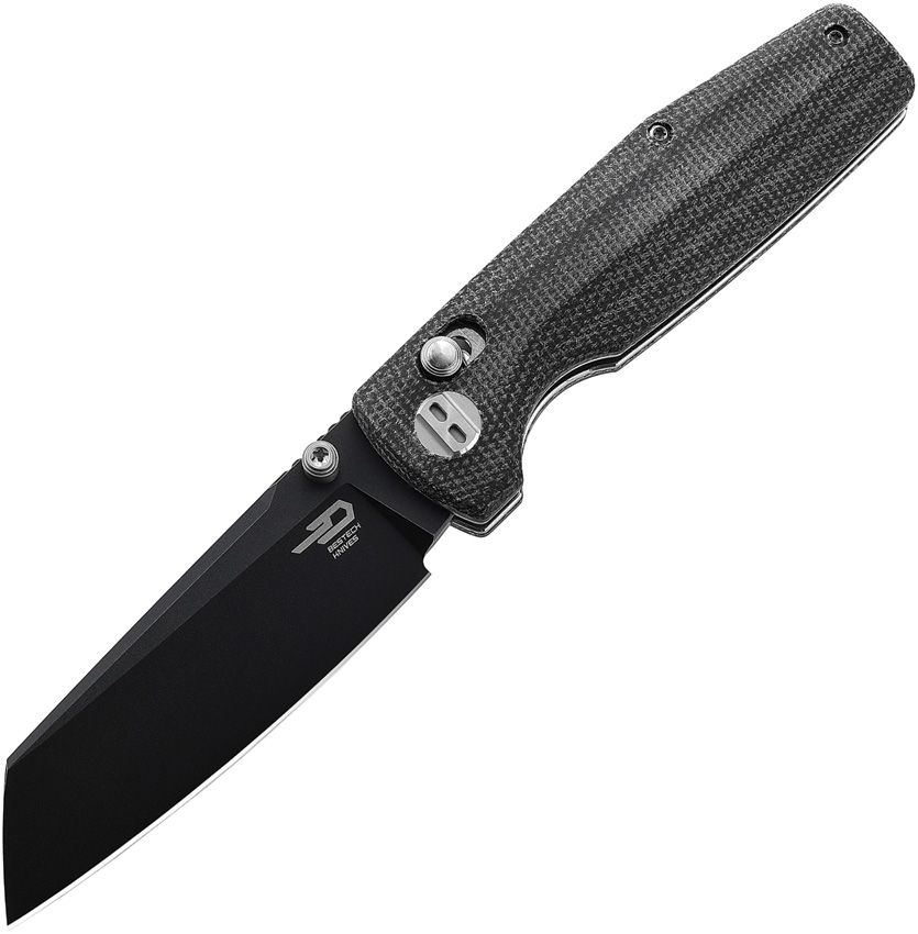 BESTECH KNIVES Slasher Black Micarta/BW