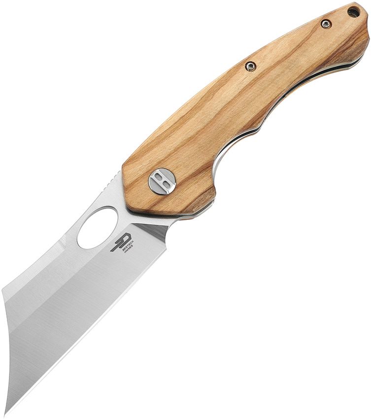 BESTECH KNIVES Skirmish Olive Wood/Satin