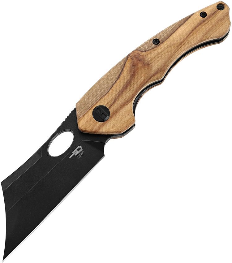 BESTECH KNIVES Skirmish Olive Wood/BW
