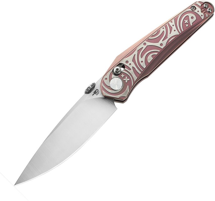 BESTECH KNIVES Mothus Bar-Lock Pink Ti/Satin