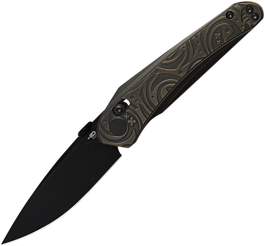 BESTECH KNIVES Mothus Bar-Lock Black/Bronze Ti/Black